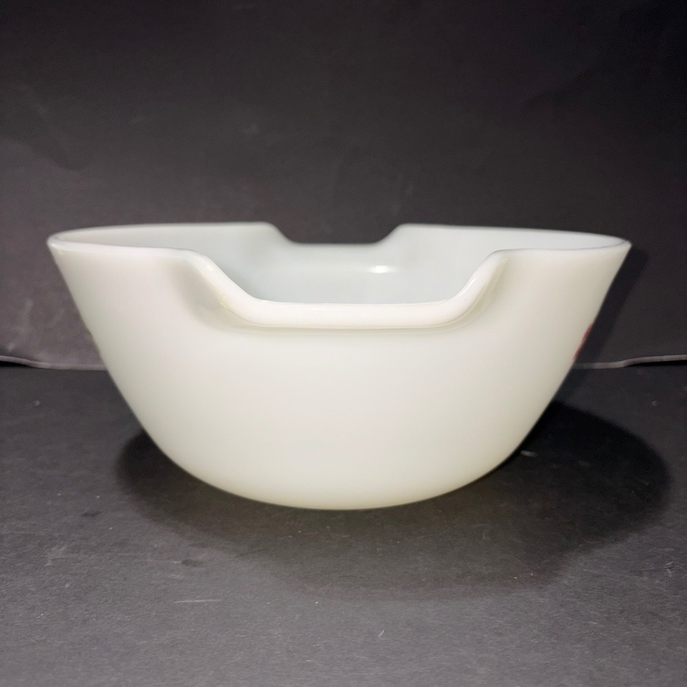 Vintage Anchor Hocking Fire King Chanticleer Milk Glass Mixing Bowl 11.75" x 10" - Picture 10 of 16